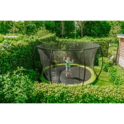 EXIT TOYS EXIT Silhouette Inground Trampoline ø366cm Met Veiligheidsnet - Groen -Speeltoestellen exit silhouette inground trampoline o366cm met veiligheidsnet groen 5