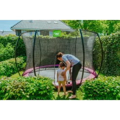 EXIT TOYS EXIT Silhouette Inground Trampoline ø366cm Met Veiligheidsnet - Roze -Speeltoestellen exit silhouette inground trampoline o366cm met veiligheidsnet roze 6
