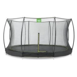EXIT TOYS EXIT Silhouette Inground Trampoline ø427cm Met Veiligheidsnet - Zwart