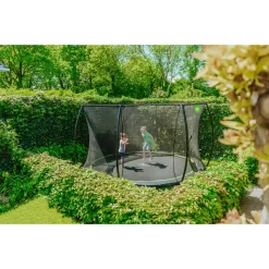 EXIT TOYS EXIT Silhouette Inground Trampoline ø427cm Met Veiligheidsnet - Zwart -Speeltoestellen exit silhouette inground trampoline o427cm met veiligheidsnet zwart 5