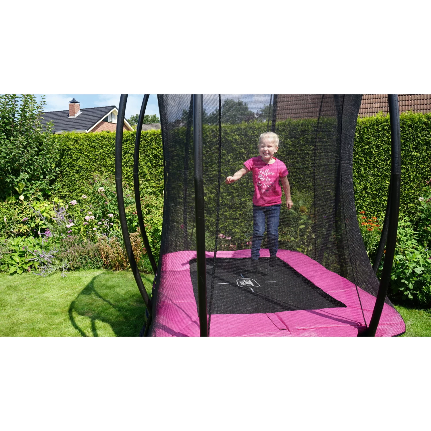 EXIT TOYS EXIT Silhouette Trampoline 153x214cm - Roze 12 EXIT TOYS EXIT Silhouette Trampoline 153x214cm - Roze - Afbeelding 12