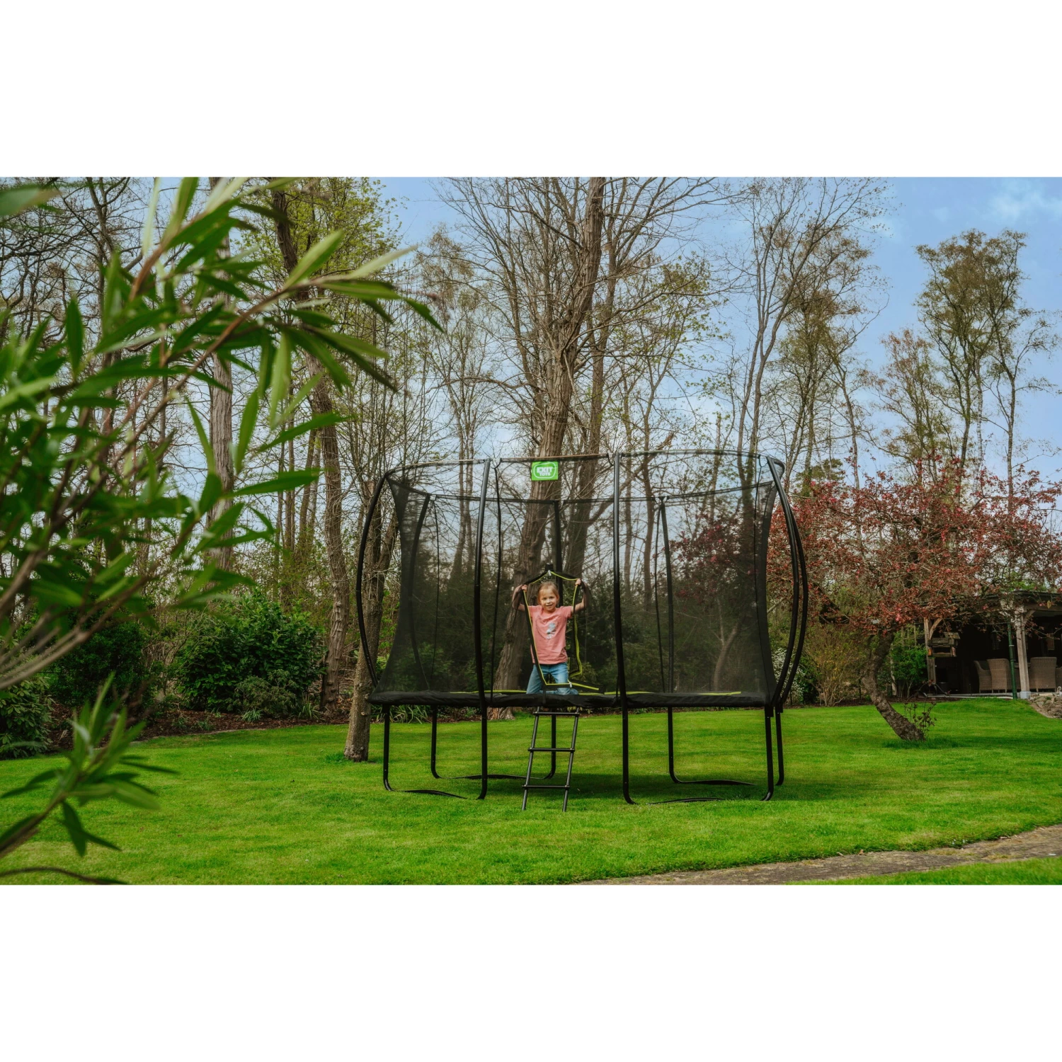 EXIT TOYS EXIT Silhouette Trampoline 244x366cm - Zwart 9 EXIT TOYS EXIT Silhouette Trampoline 244x366cm - Zwart - Afbeelding 9