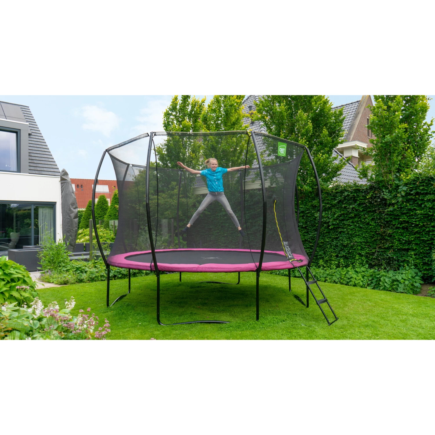 EXIT TOYS EXIT Silhouette Trampoline ø366cm - Roze 7 EXIT TOYS EXIT Silhouette Trampoline ø366cm - Roze - Afbeelding 7