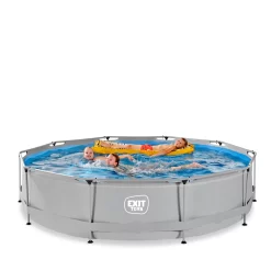EXIT TOYS EXIT Soft Grey Zwembad ø360x76cm Met Filterpomp - Grijs -Speeltoestellen exit soft grey zwembad o360x76cm met filterpomp n grijs 3