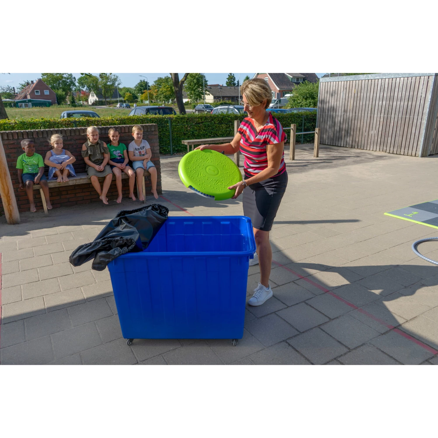 EXIT TOYS EXIT Sprinqle Water Speeltegels 250x250cm Met Opbergbox 15 EXIT TOYS EXIT Sprinqle Water Speeltegels 250x250cm Met Opbergbox - Afbeelding 15