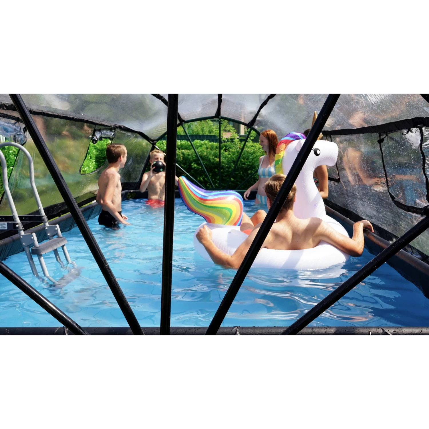 EXIT TOYS EXIT Stone Zwembad 540x250x100cm Met Zandfilterpomp En Overkapping - Grijs 14 EXIT TOYS EXIT Stone Zwembad 540x250x100cm Met Zandfilterpomp En Overkapping - Grijs - Afbeelding 14