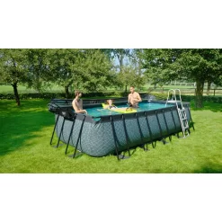 EXIT TOYS EXIT Stone Zwembad 540x250x122cm Met Zandfilterpomp En Overkapping - Grijs -Speeltoestellen exit stone zwembad 540x250x122cm met zandfilterpomp en overkapping grijs 14