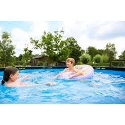 EXIT TOYS EXIT Stone Zwembad ø360x122cm Met Filterpomp - Grijs -Speeltoestellen exit stone zwembad o360x122cm met filterpomp grijs 7