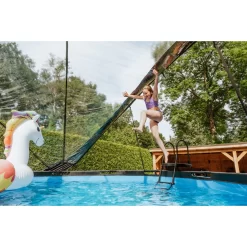 EXIT TOYS EXIT Stone Zwembad ø427x122cm Met Zandfilterpomp En Overkapping - Grijs -Speeltoestellen exit stone zwembad o427x122cm met zandfilterpomp en overkapping grijs 12