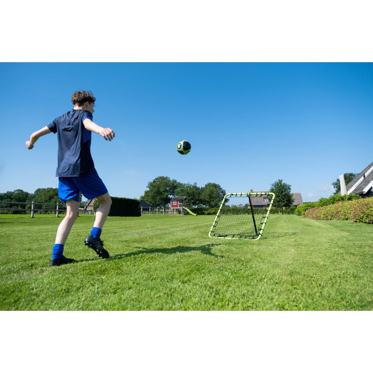 EXIT TOYS EXIT Tempo Multisport Rebounder 120x120cm - Groen/zwart 12 EXIT TOYS EXIT Tempo Multisport Rebounder 120x120cm - Groen/zwart - Afbeelding 12