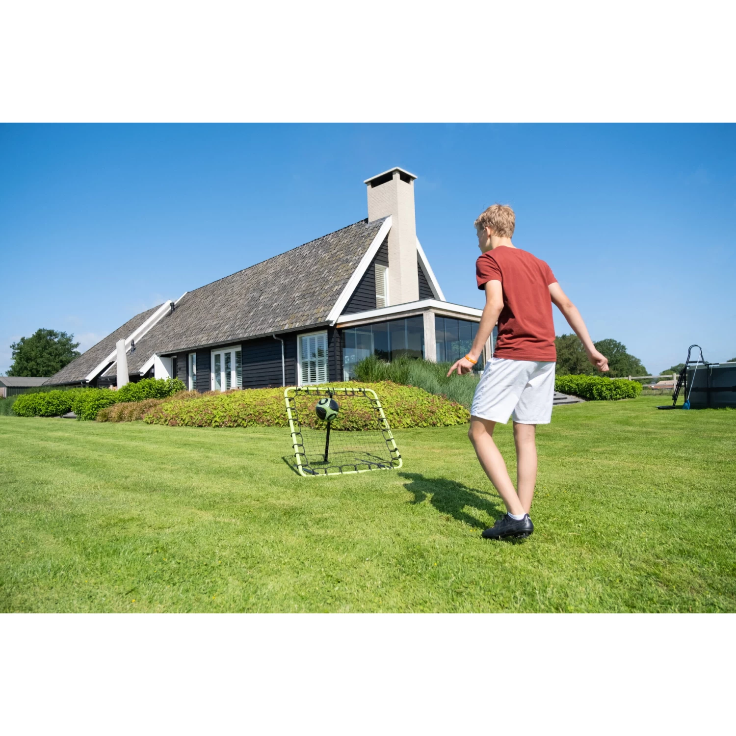 EXIT TOYS EXIT Tempo Multisport Rebounder 120x120cm - Groen/zwart 10 EXIT TOYS EXIT Tempo Multisport Rebounder 120x120cm - Groen/zwart - Afbeelding 10