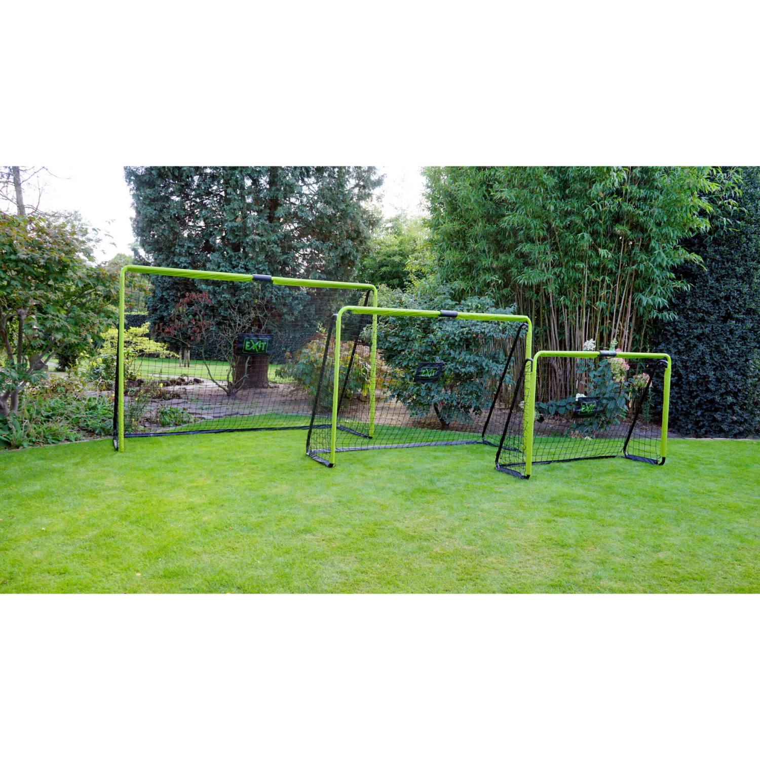 EXIT TOYS EXIT Tempo Stalen Voetbaldoel 300x200cm - Groen/zwart 8 EXIT TOYS EXIT Tempo Stalen Voetbaldoel 300x200cm - Groen/zwart - Afbeelding 8