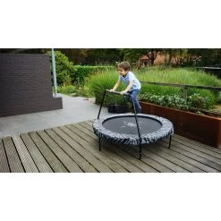 EXIT TOYS EXIT Tiggy Junior Trampoline Met Beugel ø140cm - Zwart/grijs -Speeltoestellen exit tiggy junior trampoline met beugel o140cm zwart grijs 4