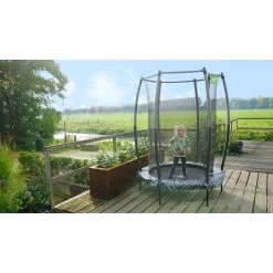 EXIT TOYS EXIT Tiggy Junior Trampoline Met Veiligheidsnet ø140cm - Zwart/grijs -Speeltoestellen exit tiggy junior trampoline met veiligheidsnet o140cm zwart grijs 6