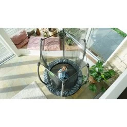 EXIT TOYS EXIT Tiggy Junior Trampoline Met Veiligheidsnet ø140cm - Zwart/grijs -Speeltoestellen exit tiggy junior trampoline met veiligheidsnet o140cm zwart grijs 7