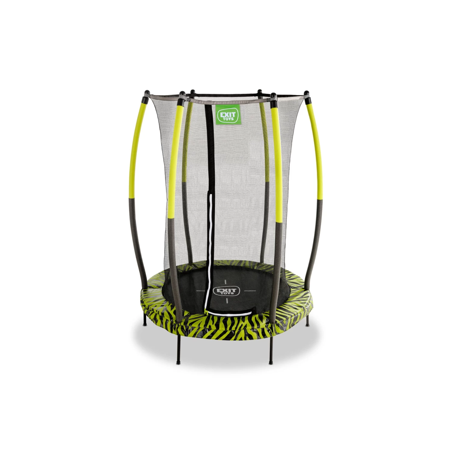 EXIT TOYS EXIT Tiggy Junior Trampoline Met Veiligheidsnet ø140cm - Zwart/groen 2 EXIT TOYS EXIT Tiggy Junior Trampoline Met Veiligheidsnet ø140cm - Zwart/groen - Afbeelding 2