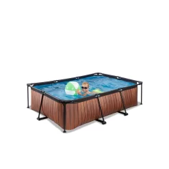 EXIT TOYS EXIT Wood Zwembad 220x150x65cm Met Filterpomp - Bruin 10 EXIT TOYS EXIT Wood Zwembad 220x150x65cm Met Filterpomp - Bruin -Speeltoestellen exit wood zwembad 220x150x65cm met filterpomp bruin 4