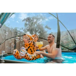 EXIT TOYS EXIT Wood Zwembad ø300x76cm Met Filterpomp En Overkapping - Bruin -Speeltoestellen exit wood zwembad o300x76cm met filterpomp en overkapping bruin 11