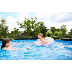 EXIT TOYS EXIT Wood Zwembad ø360x122cm Met Zandfilterpomp - Bruin -Speeltoestellen exit wood zwembad o360x122cm met zandfilterpomp bruin 7