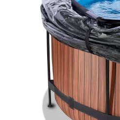 EXIT TOYS EXIT Wood Zwembad ø360x122cm Met Zandfilterpomp En Overkapping En Warmtepomp - Bruin -Speeltoestellen exit wood zwembad o360x122cm met zandfilterpomp en overkapping en warmtepomp bruin 4