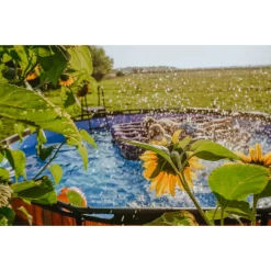 EXIT TOYS EXIT Wood Zwembad ø427x122cm Met Filterpomp - Bruin -Speeltoestellen exit wood zwembad o427x122cm met filterpomp bruin 8