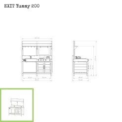 EXIT TOYS EXIT Yummy 200 Houten Buitenkeuken - Naturel 18 EXIT TOYS EXIT Yummy 200 Houten Buitenkeuken - Naturel -Speeltoestellen exit yummy 200 houten buitenkeuken naturel 3